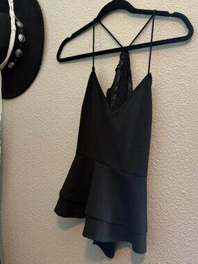 Shein Black lace tank top